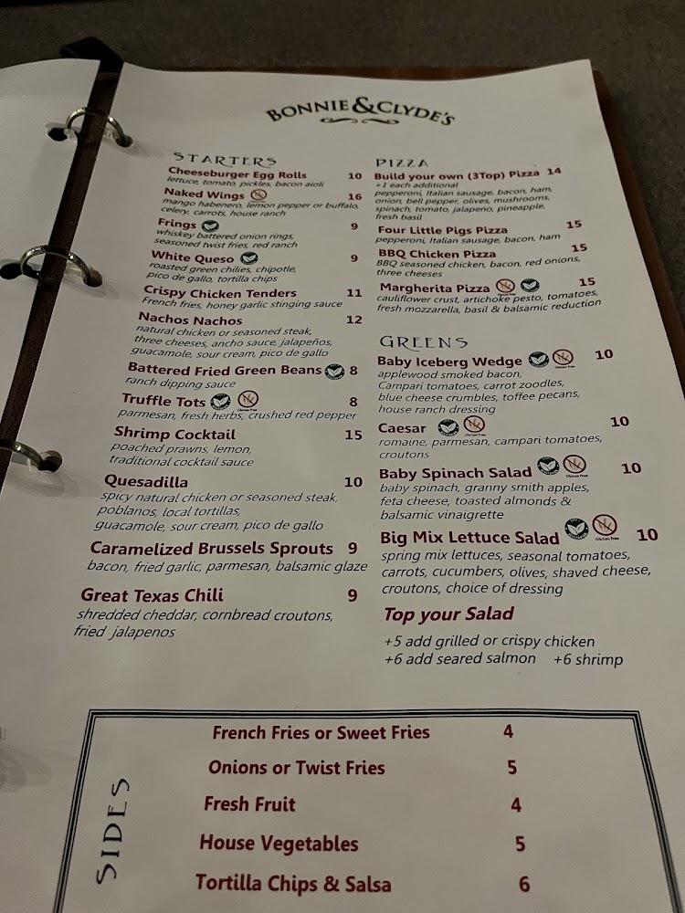 Bonnie & Clyde's Bar & Grill Menu image 3